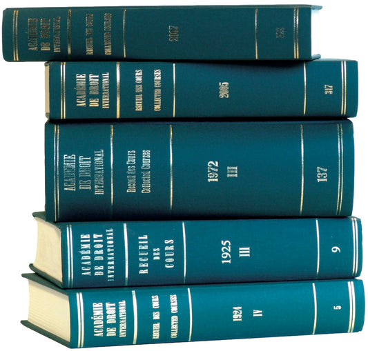 Recueil des cours, Collected Courses, Tome/Volume 343