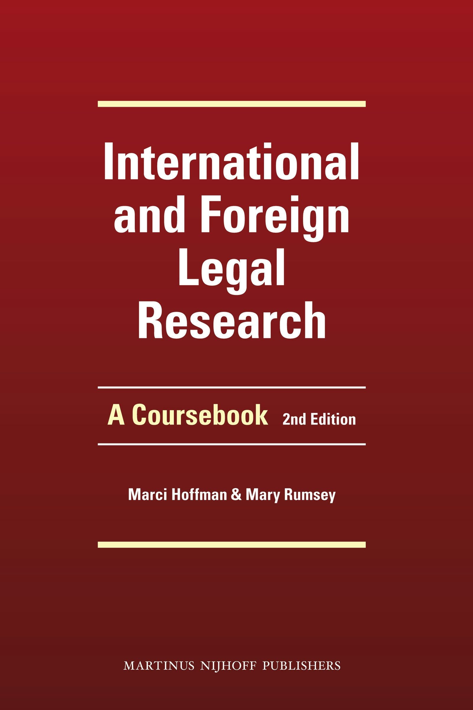 Book cover image for International and Foreign Legal Research ISBN: 9789004204805