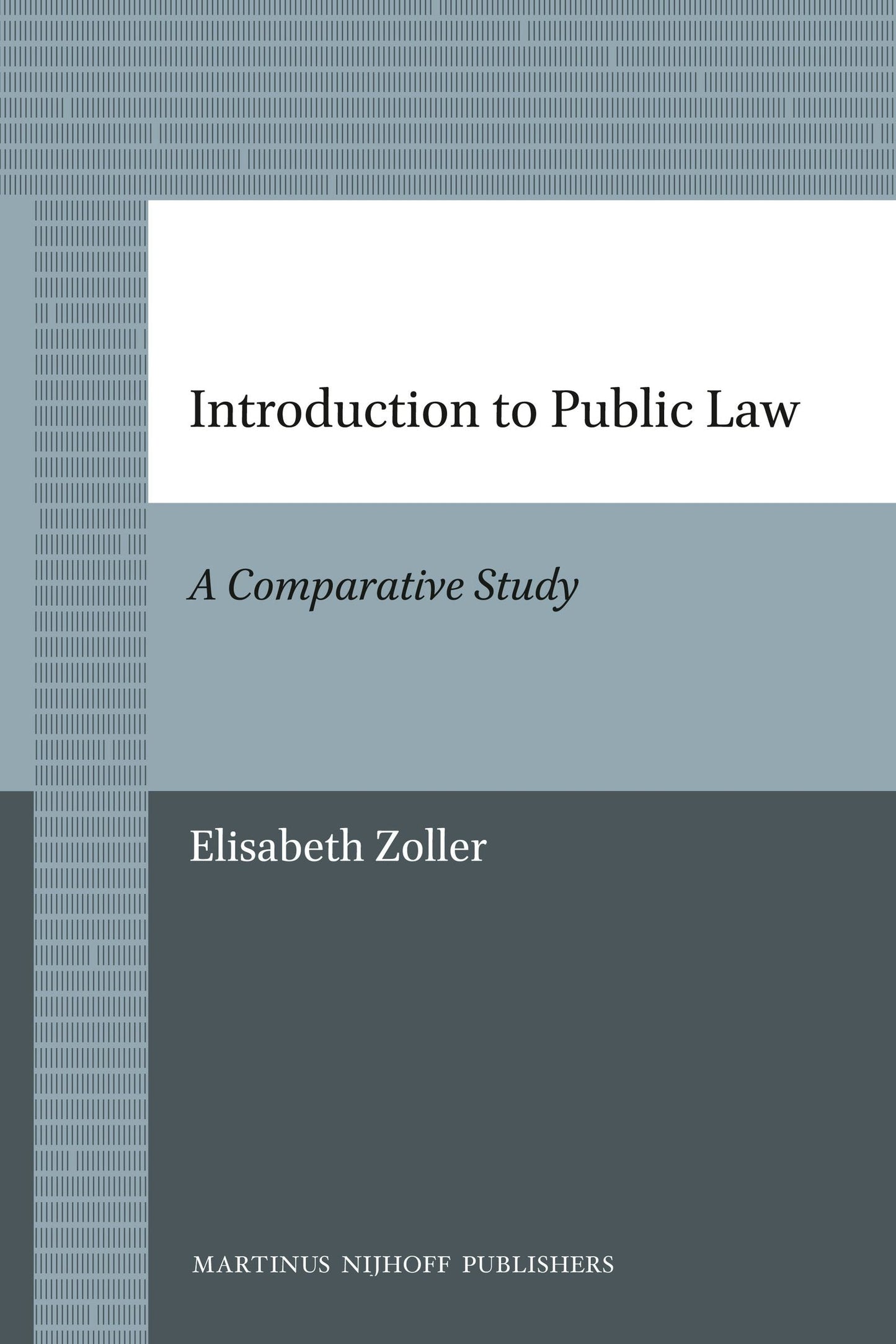 Book cover image for Introduction to Public Law ISBN: 9789004205840