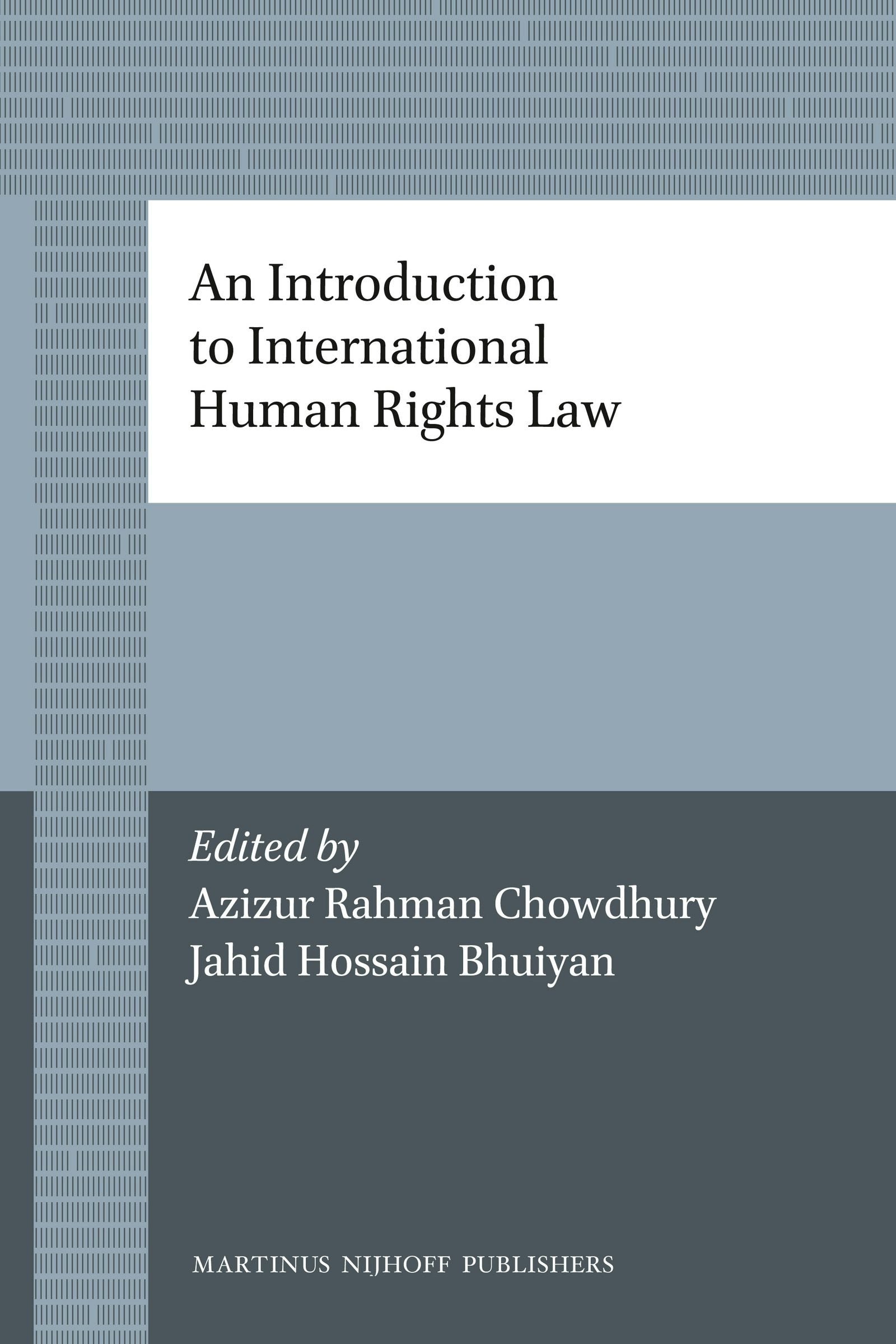Book cover image for An Introduction to International Human Rights Law ISBN: 9789004226821
