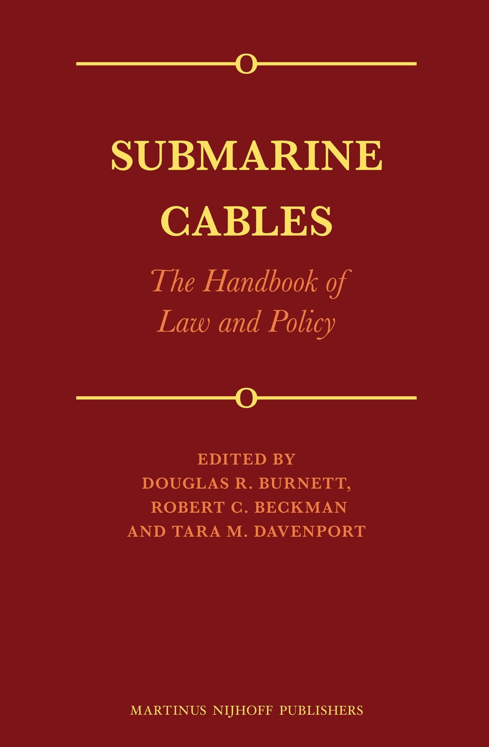 Book cover image for Submarine Cables ISBN: 9789004260320