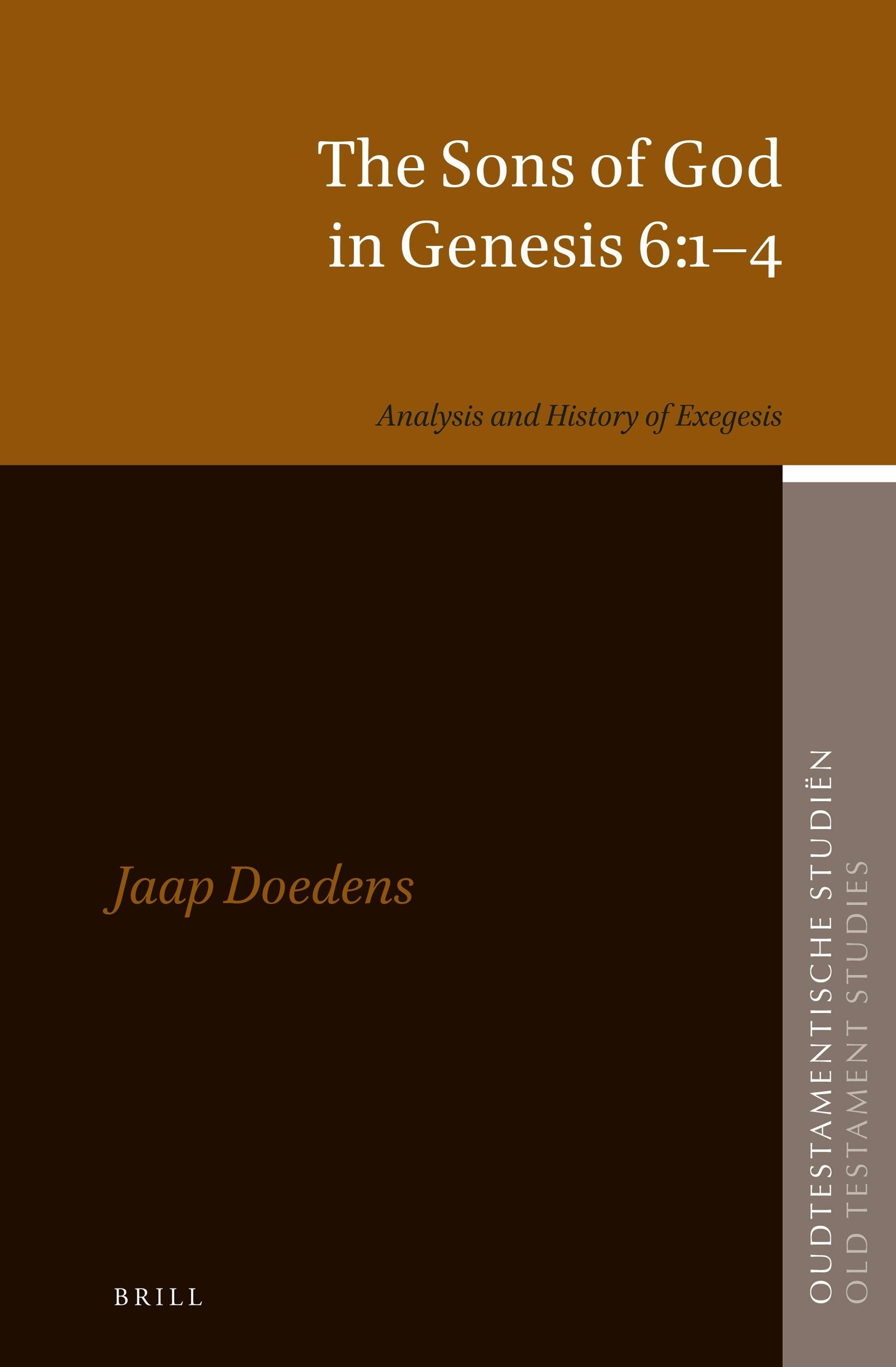 Book cover image for The Sons of God in Genesis 6:1–4 ISBN: 9789004284265