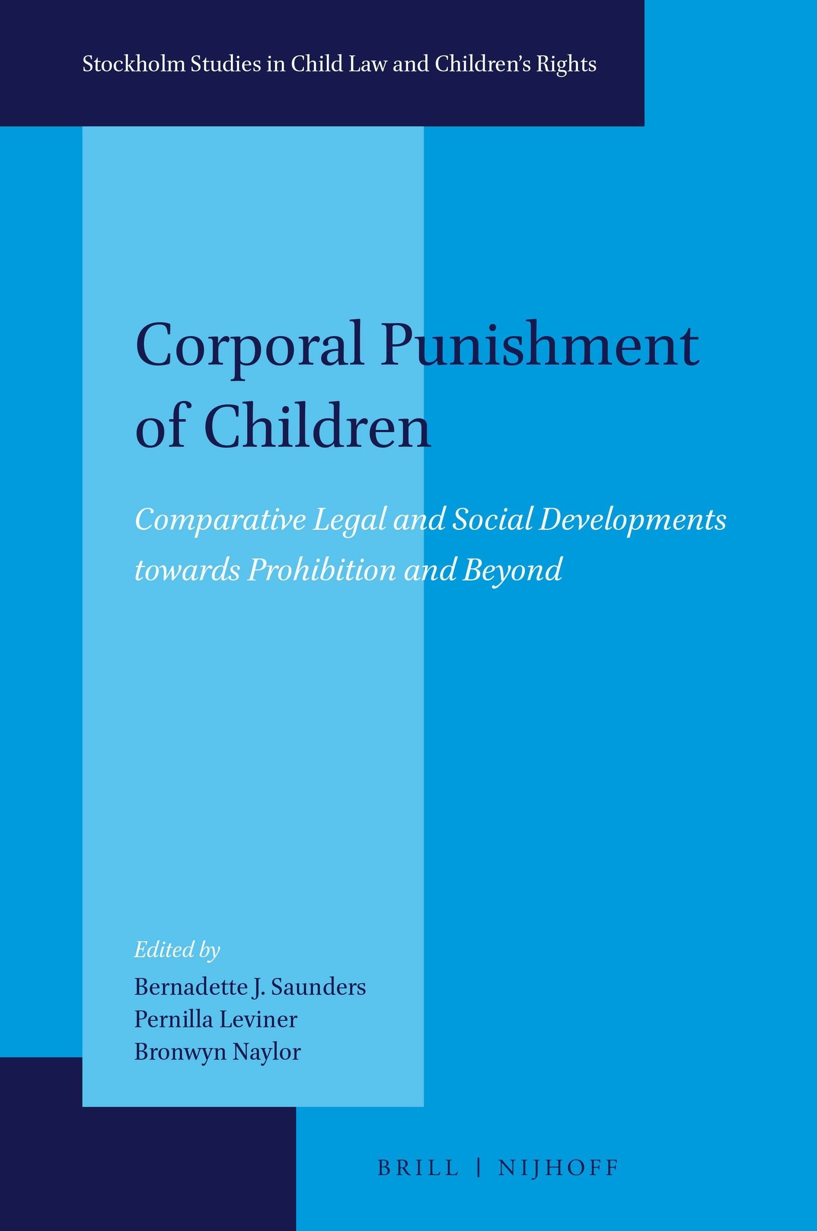 Book cover image for Corporal Punishment of Children ISBN: 9789004355941