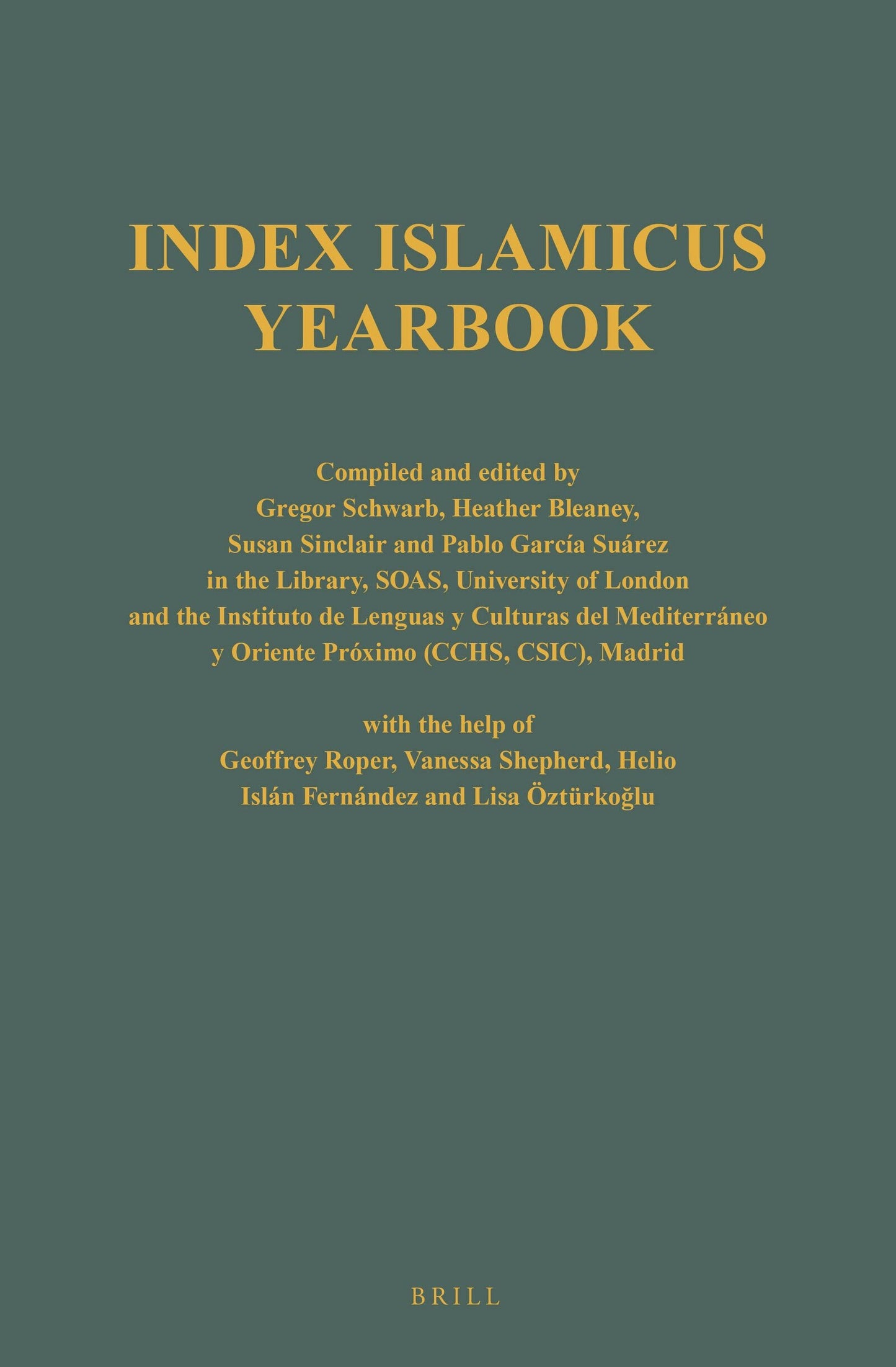 Book cover image for Index Islamicus Volume 2016 ISBN: 9789004362864