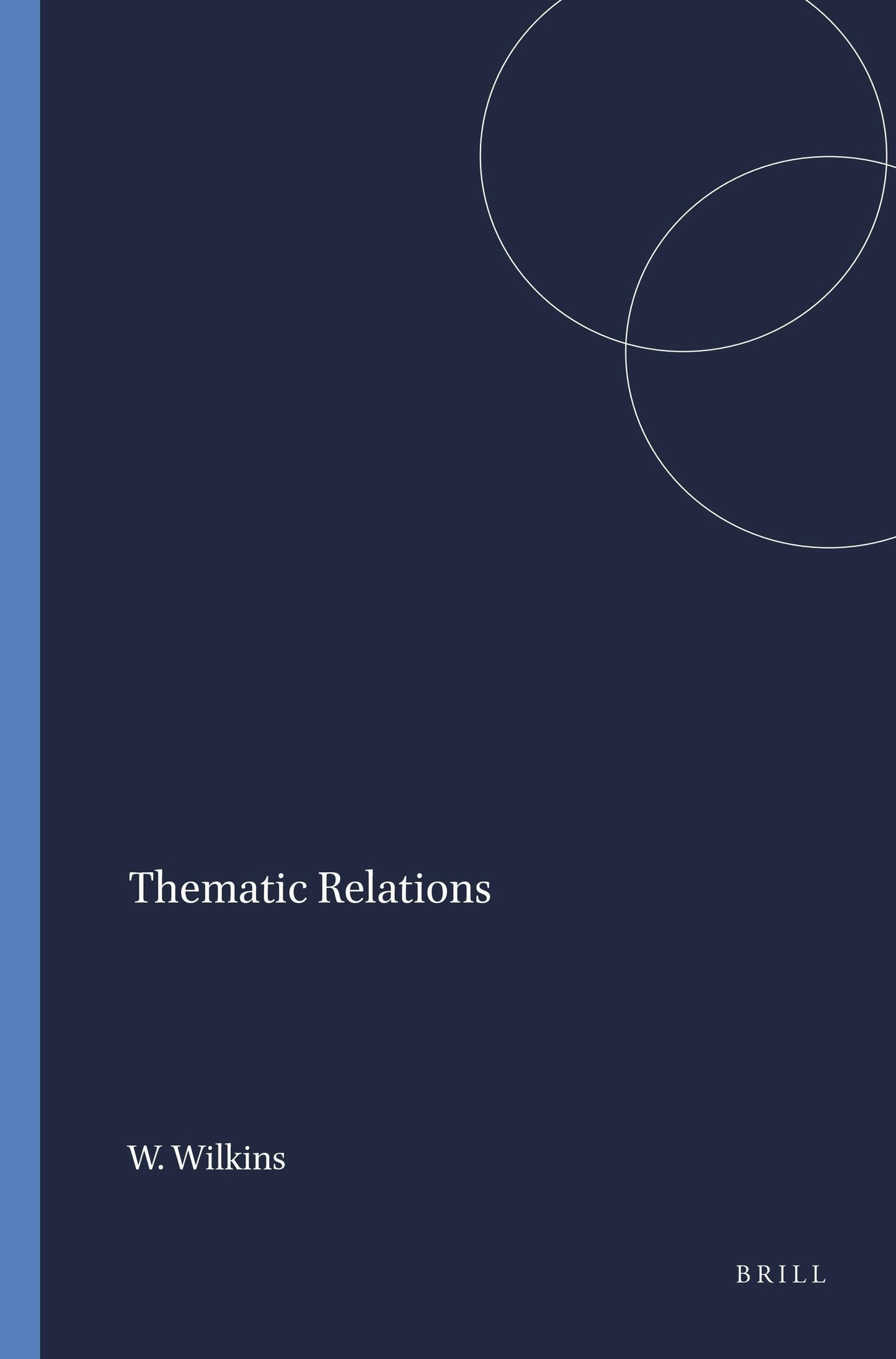 Book cover image for Thematic Relations ISBN: 9789004364653
