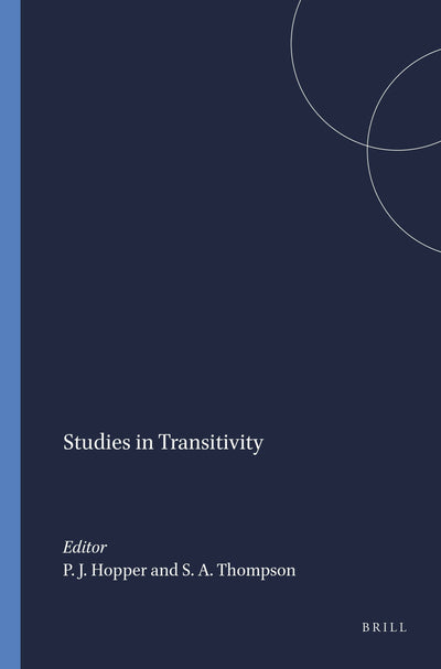 Cover image for Studies in Transitivity, isbn: 9789004367951