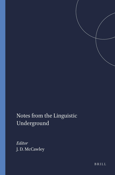 Cover image for Notes from the Linguistic Underground, isbn: 9789004368538