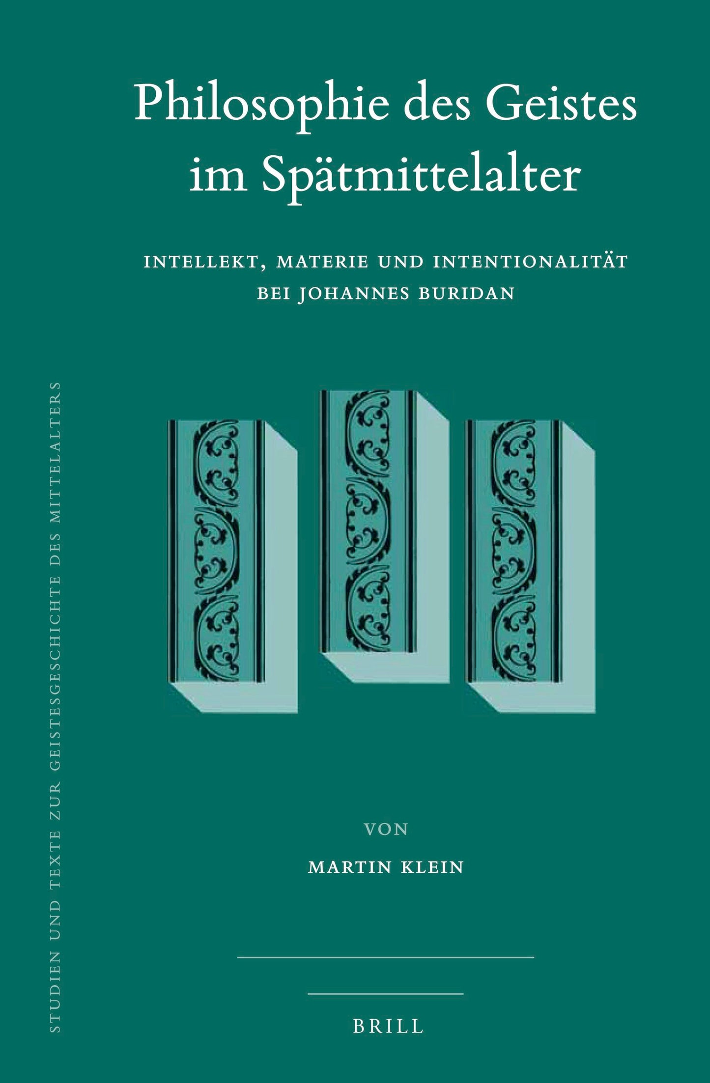 Book cover image for Philosophie des Geistes im Spätmittelalter ISBN: 9789004395664