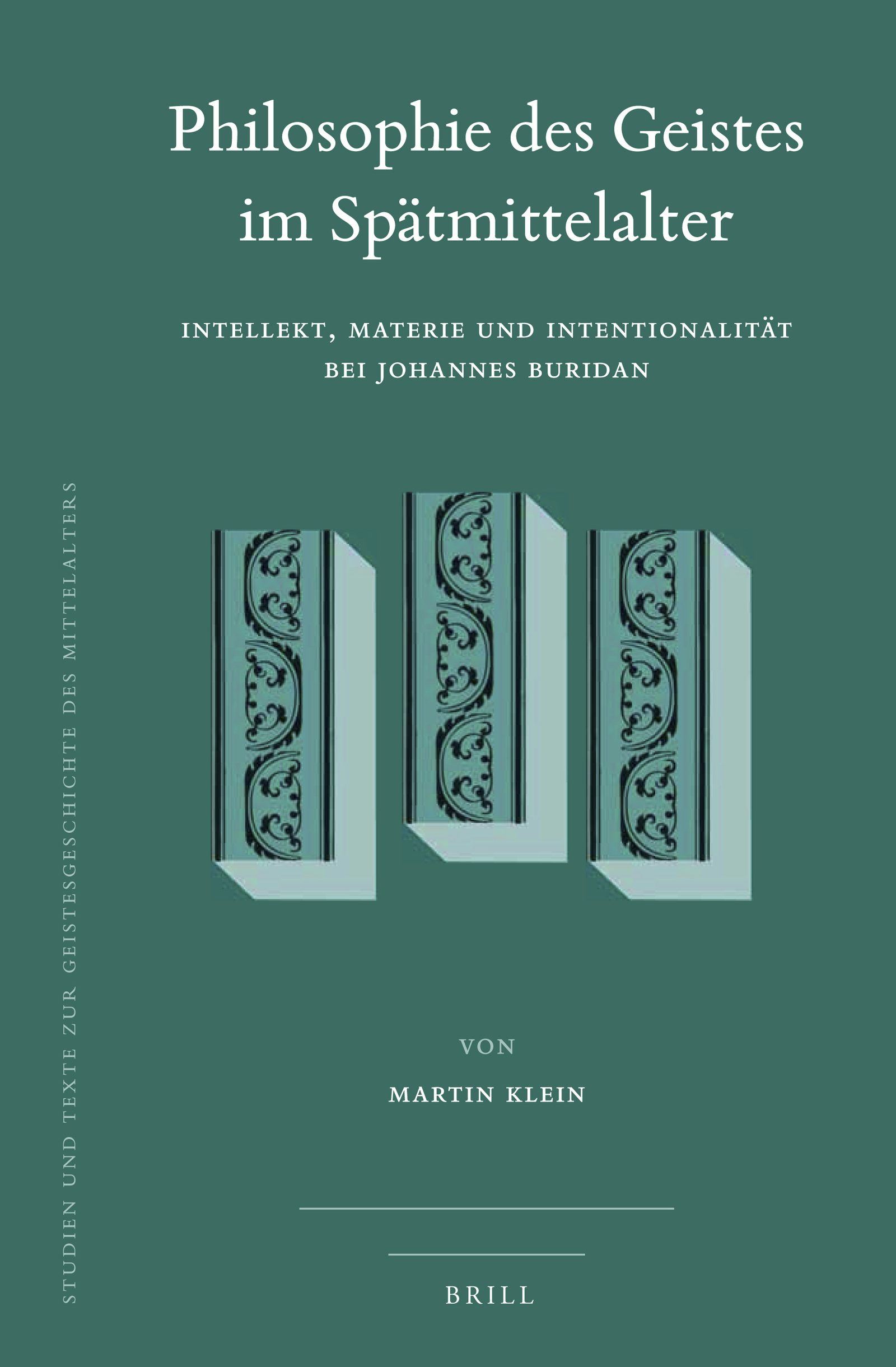 Book cover image for Philosophie des Geistes im Spätmittelalter ISBN: 9789004395664
