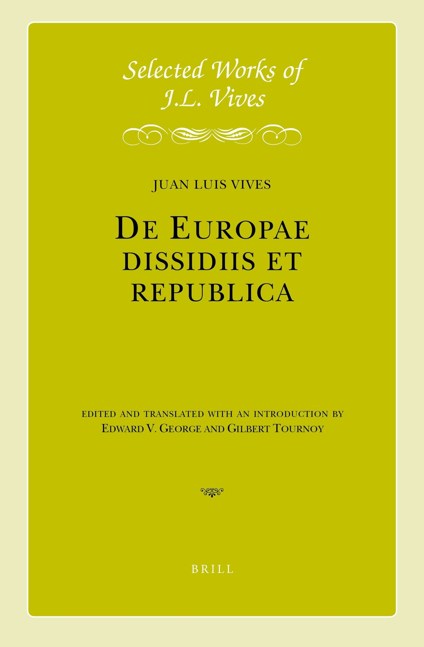 Book cover image for De Europae dissidiis et republica ISBN: 9789004395770