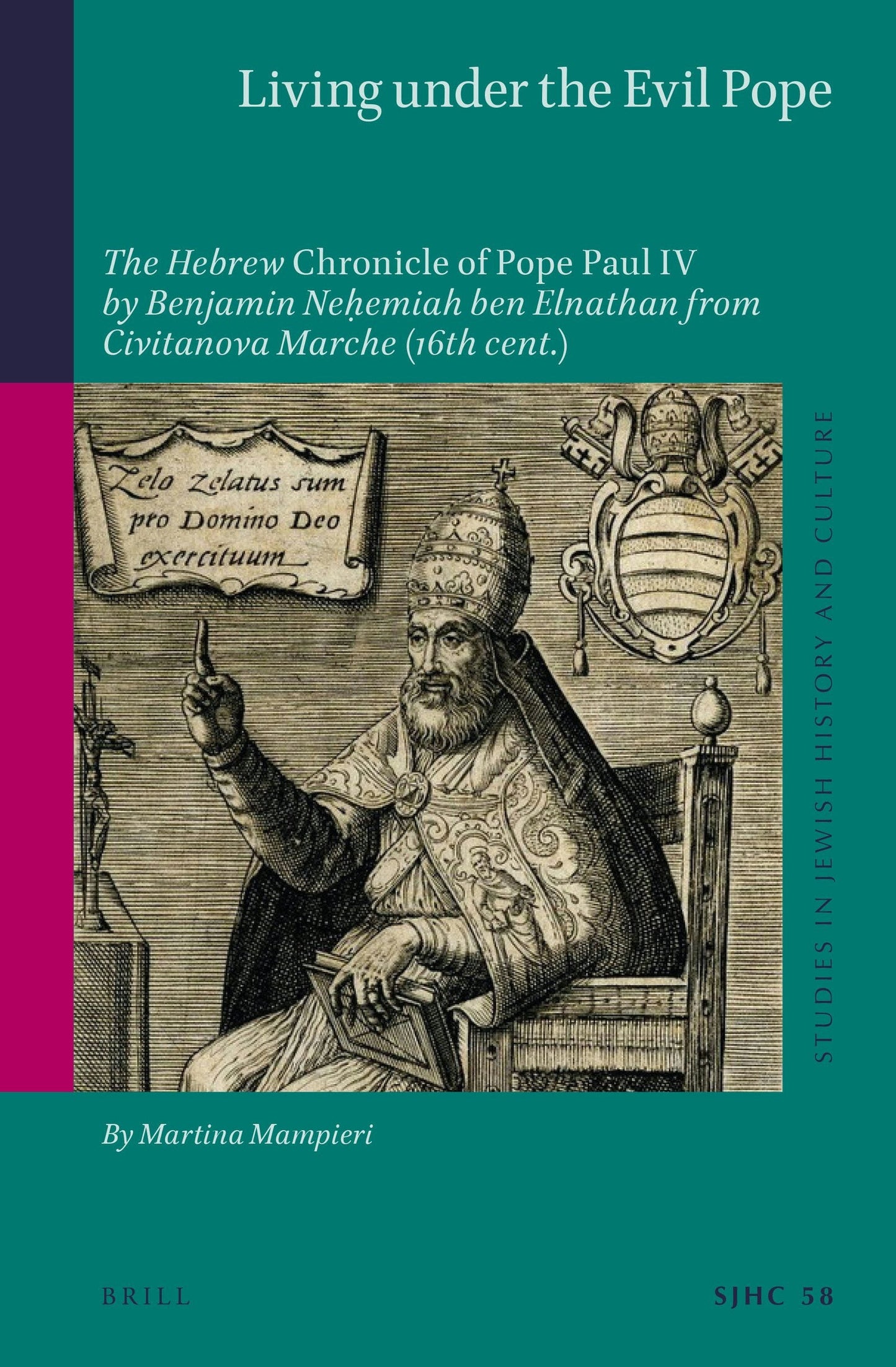 Book cover image for Living under the Evil Pope ISBN: 9789004415140