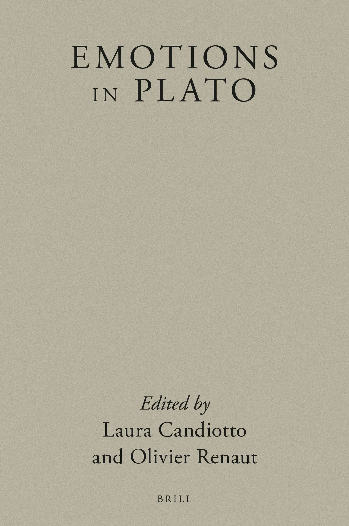 Book cover image for Emotions in Plato ISBN: 9789004429437