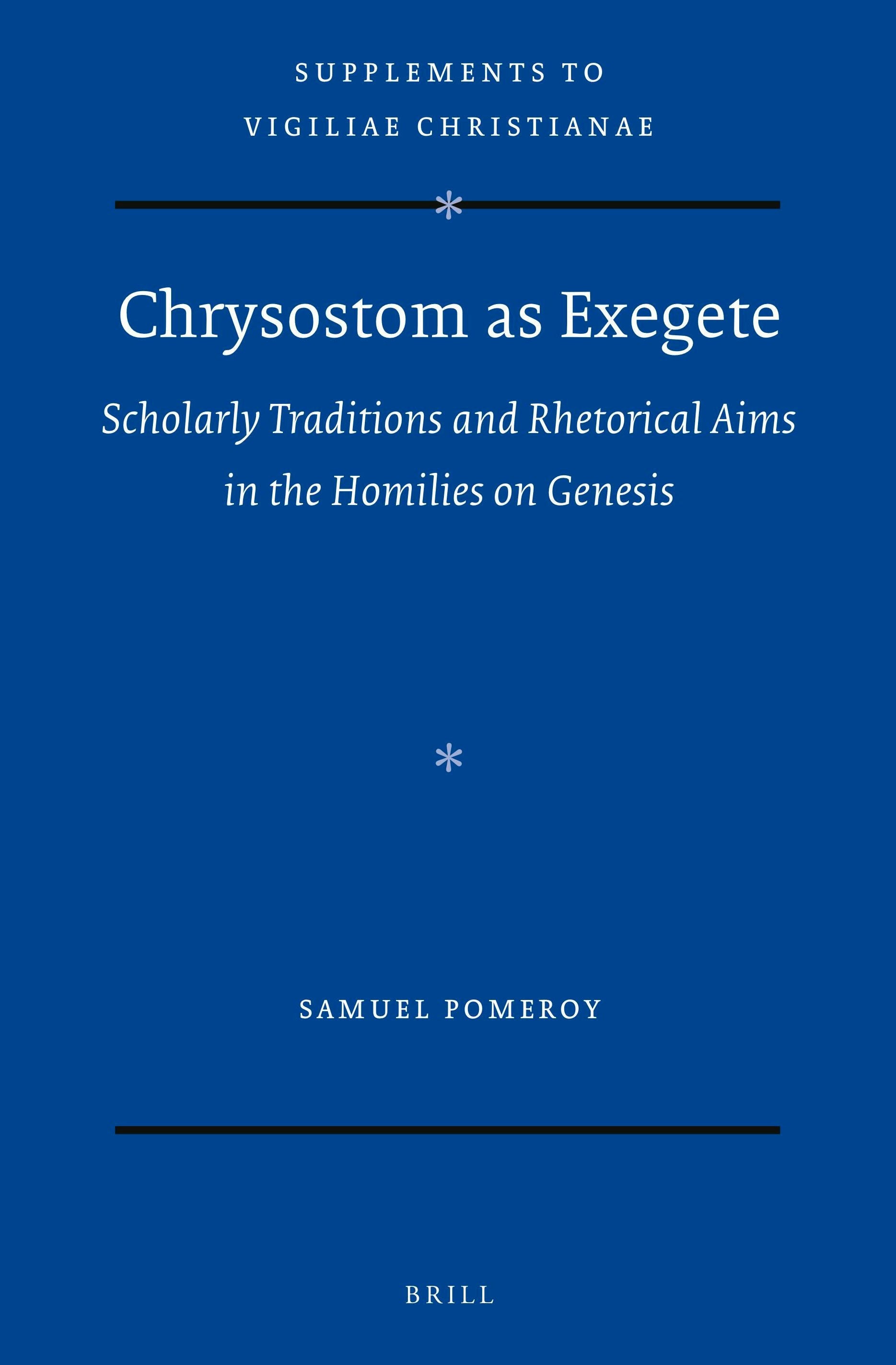 Book cover image for Chrysostom as Exegete ISBN: 9789004469228