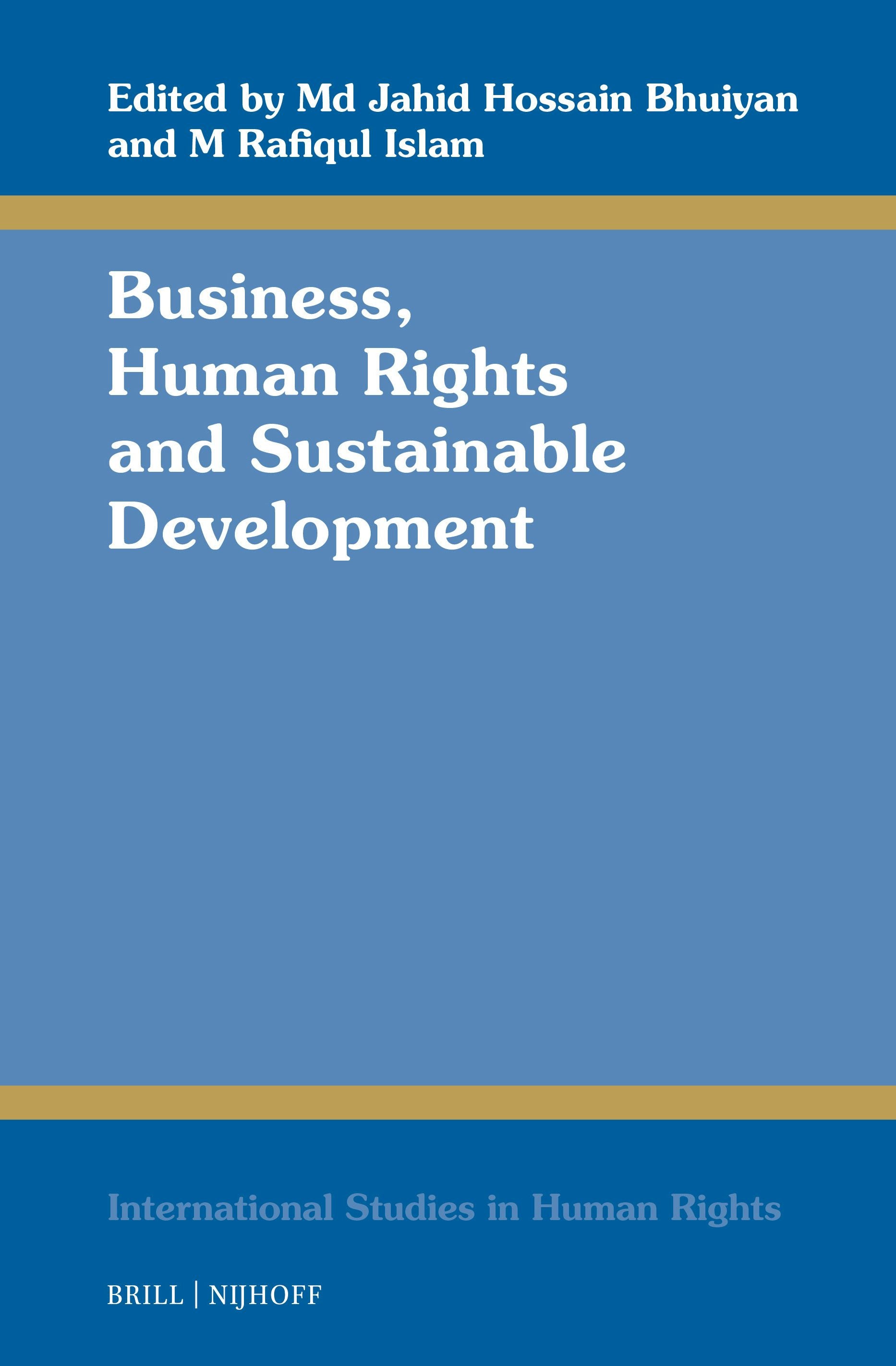 Book cover image for Business, Human Rights and Sustainable Development ISBN: 9789004530935