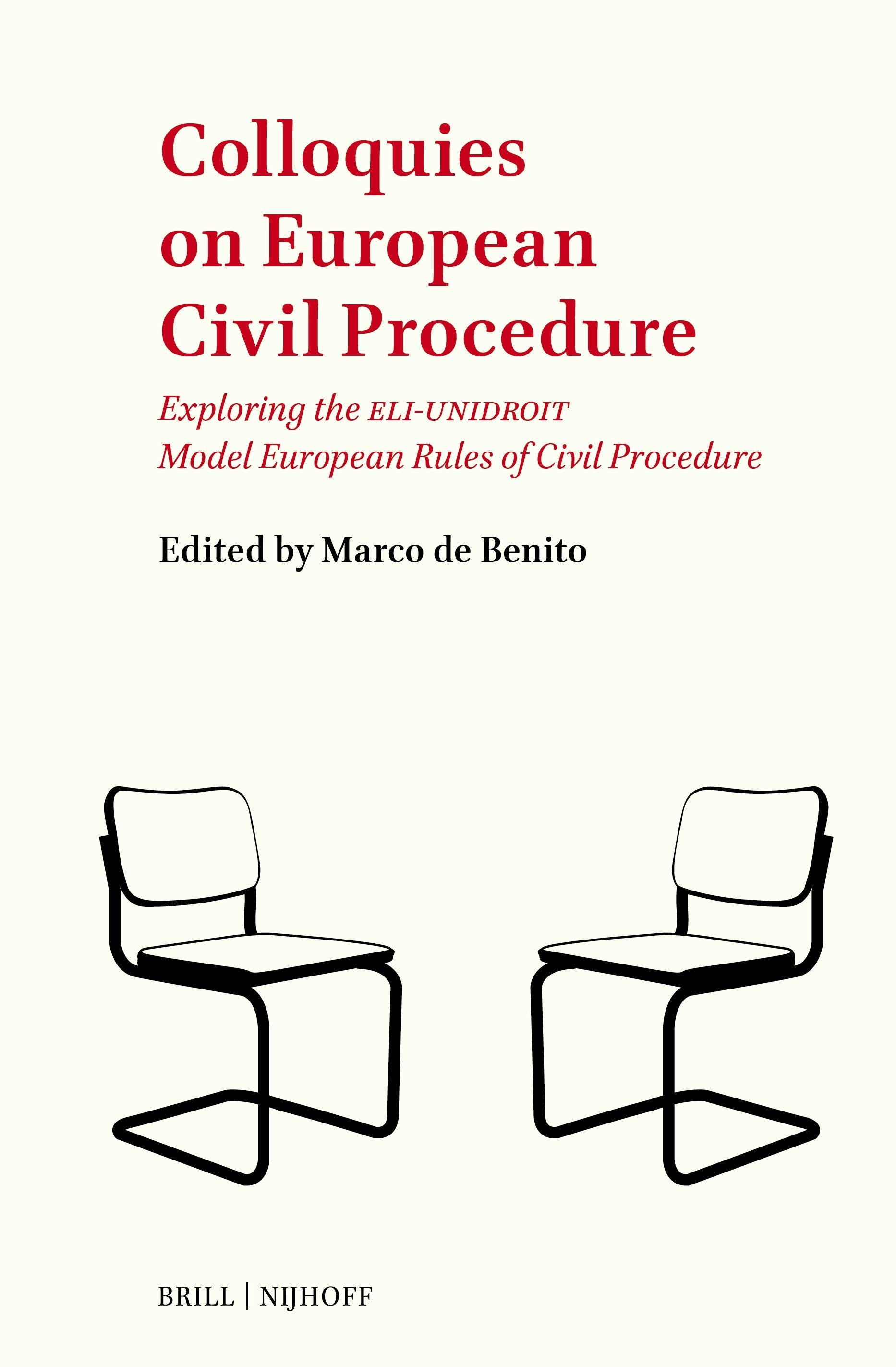 Book cover image for Colloquies on European Civil Procedure ISBN: 9789004533240