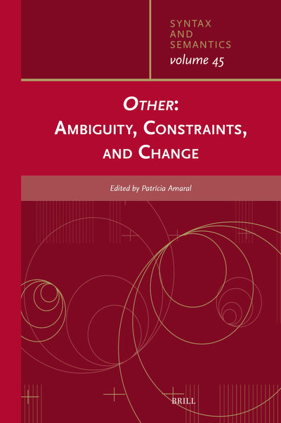 Cover image for Other: Ambiguity, Constraints, and Change, isbn: 9789004534957