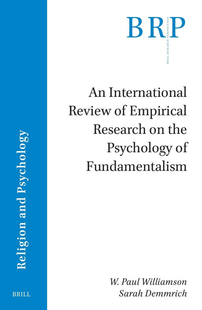 Cover image for An International Review of Empirical Research on the Psychology of Fundamentalism, isbn: 9789004535008