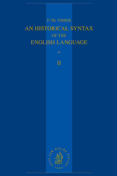 Cover image for An Historical Syntax of the English Language, isbn: 9789004537040