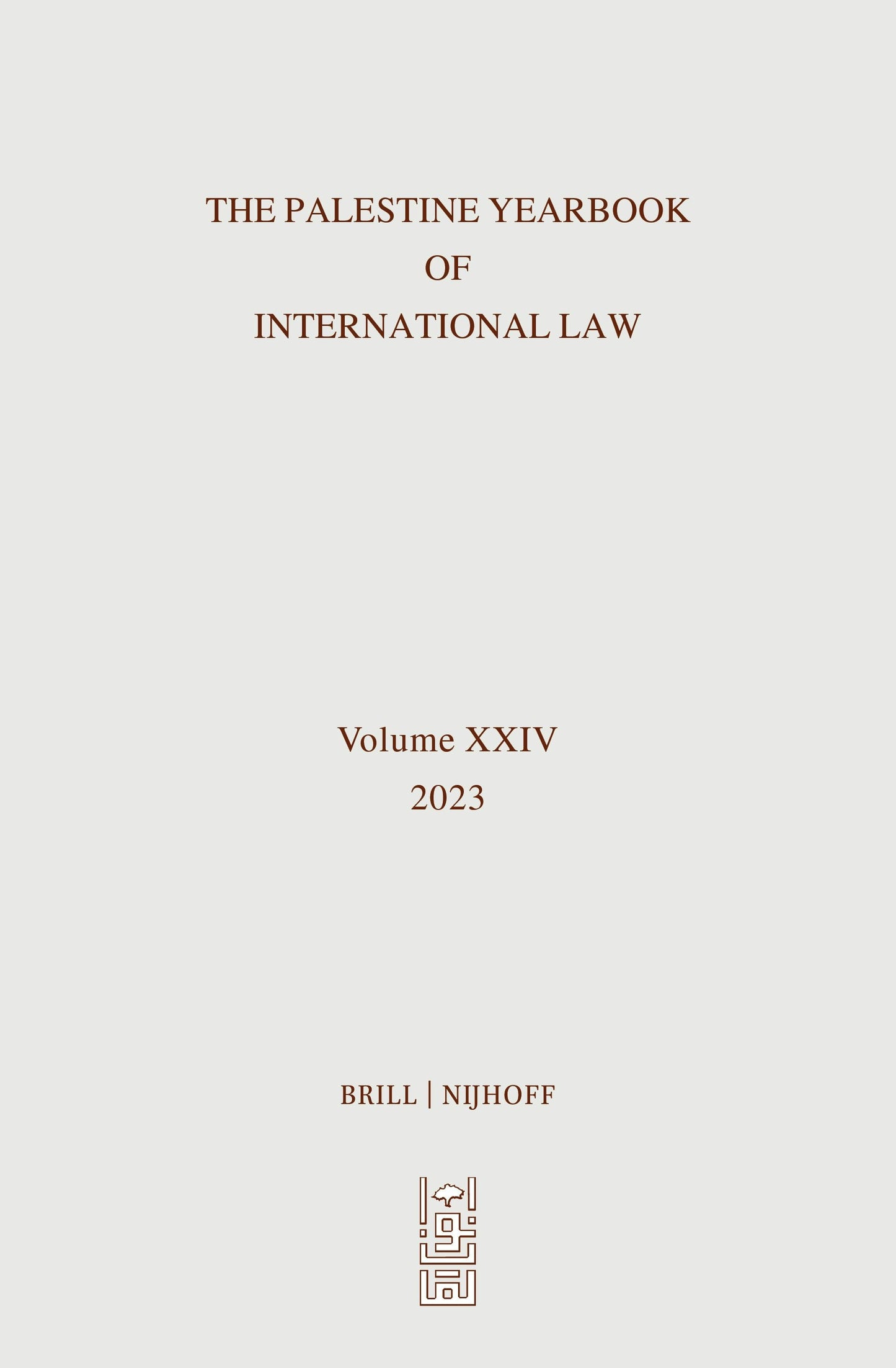 Book cover image for Palestine Yearbook of International Law (2023) ISBN: 9789004545496