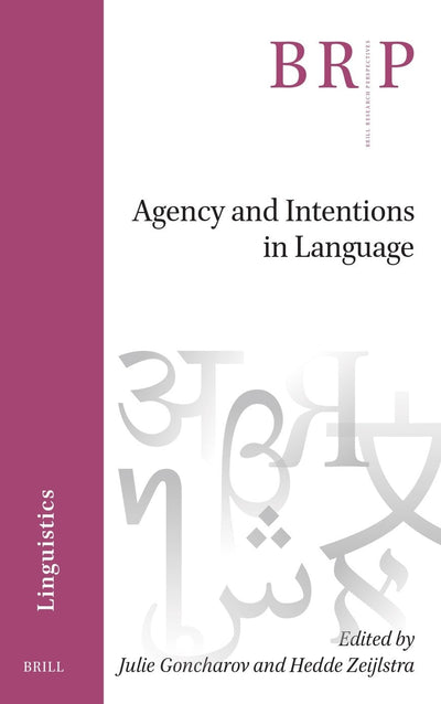 Cover image for Agency and Intentions in Language, isbn: 9789004679788