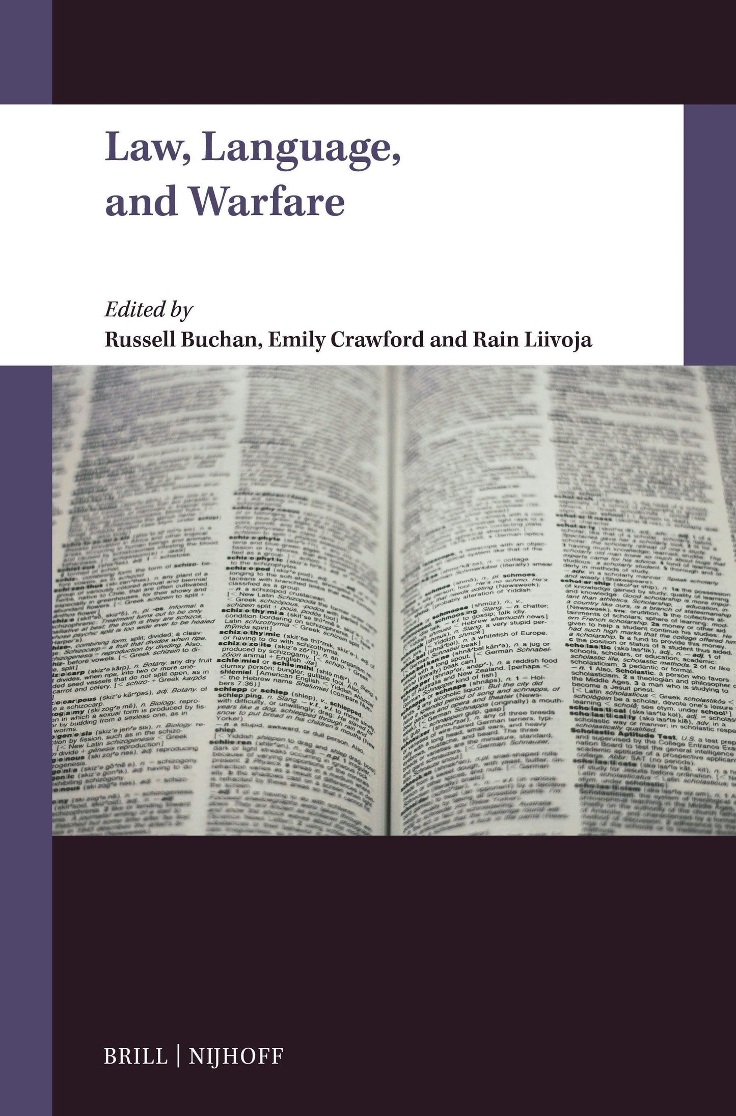 Book cover image for Law, Language, and Warfare ISBN: 9789004712461
