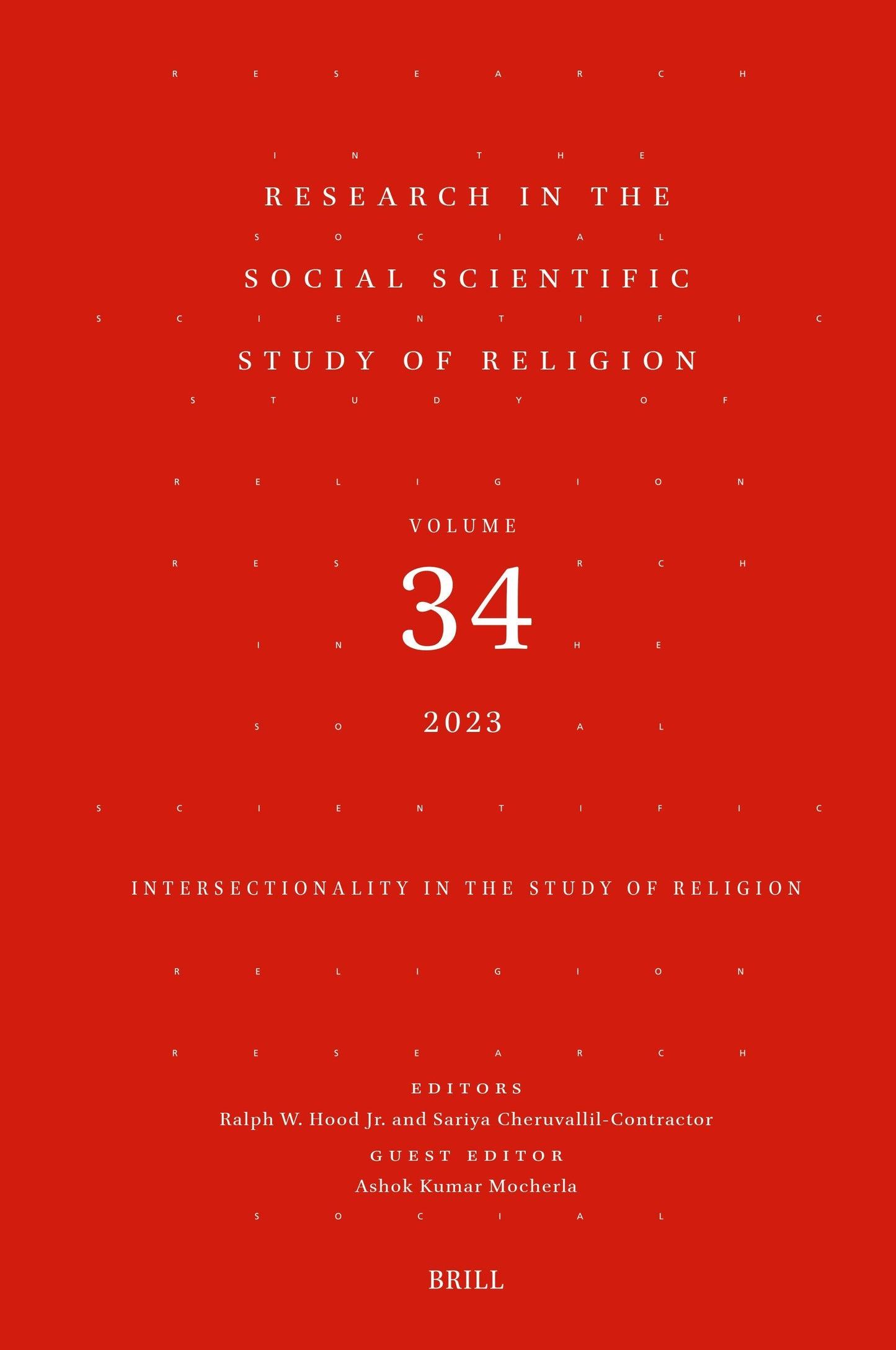 Book cover image for Research in the Social Scientific Study of Religion, Volume 34 ISBN: 9789004715394