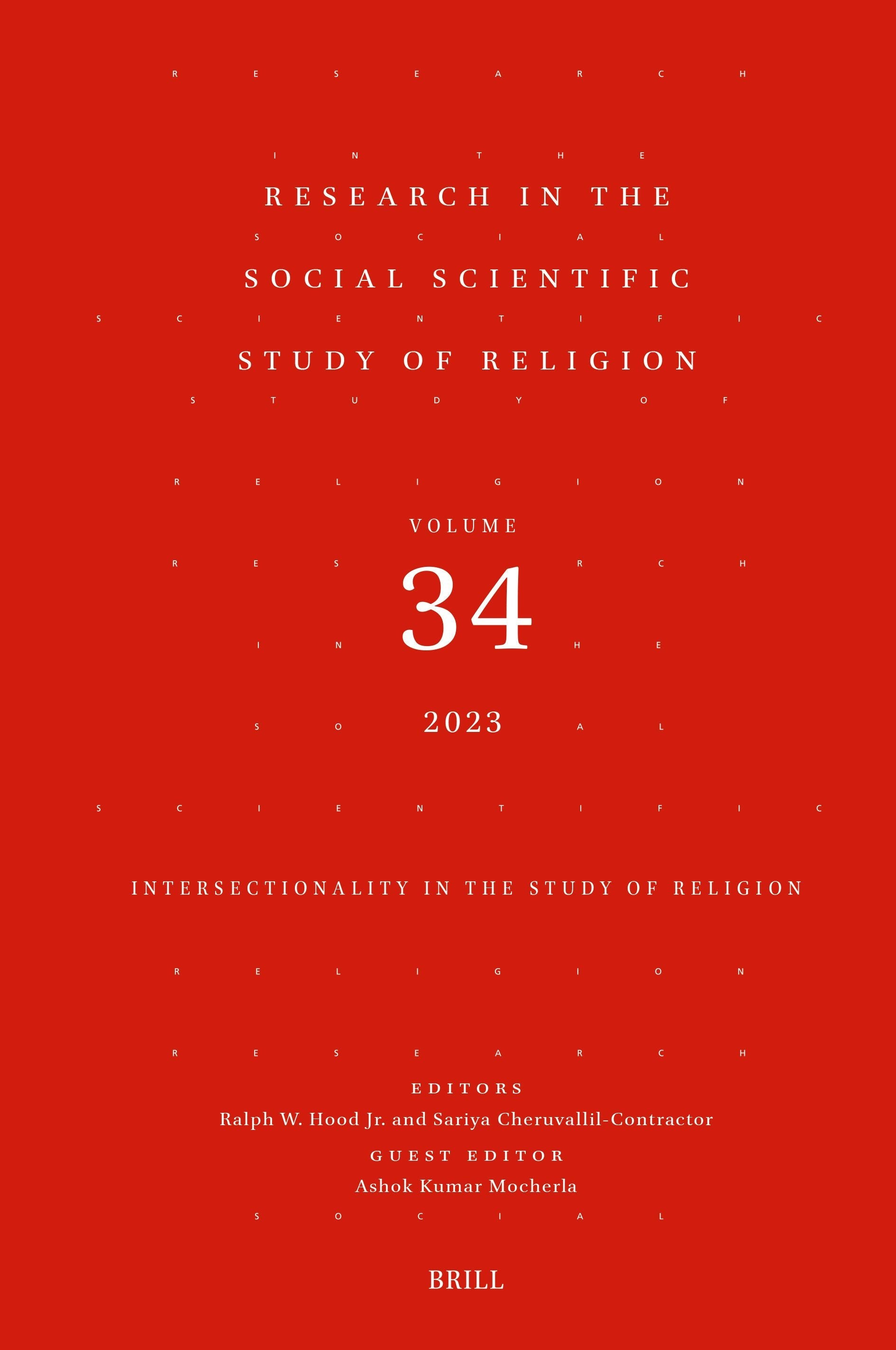 Book cover image for Research in the Social Scientific Study of Religion, Volume 34 ISBN: 9789004715394
