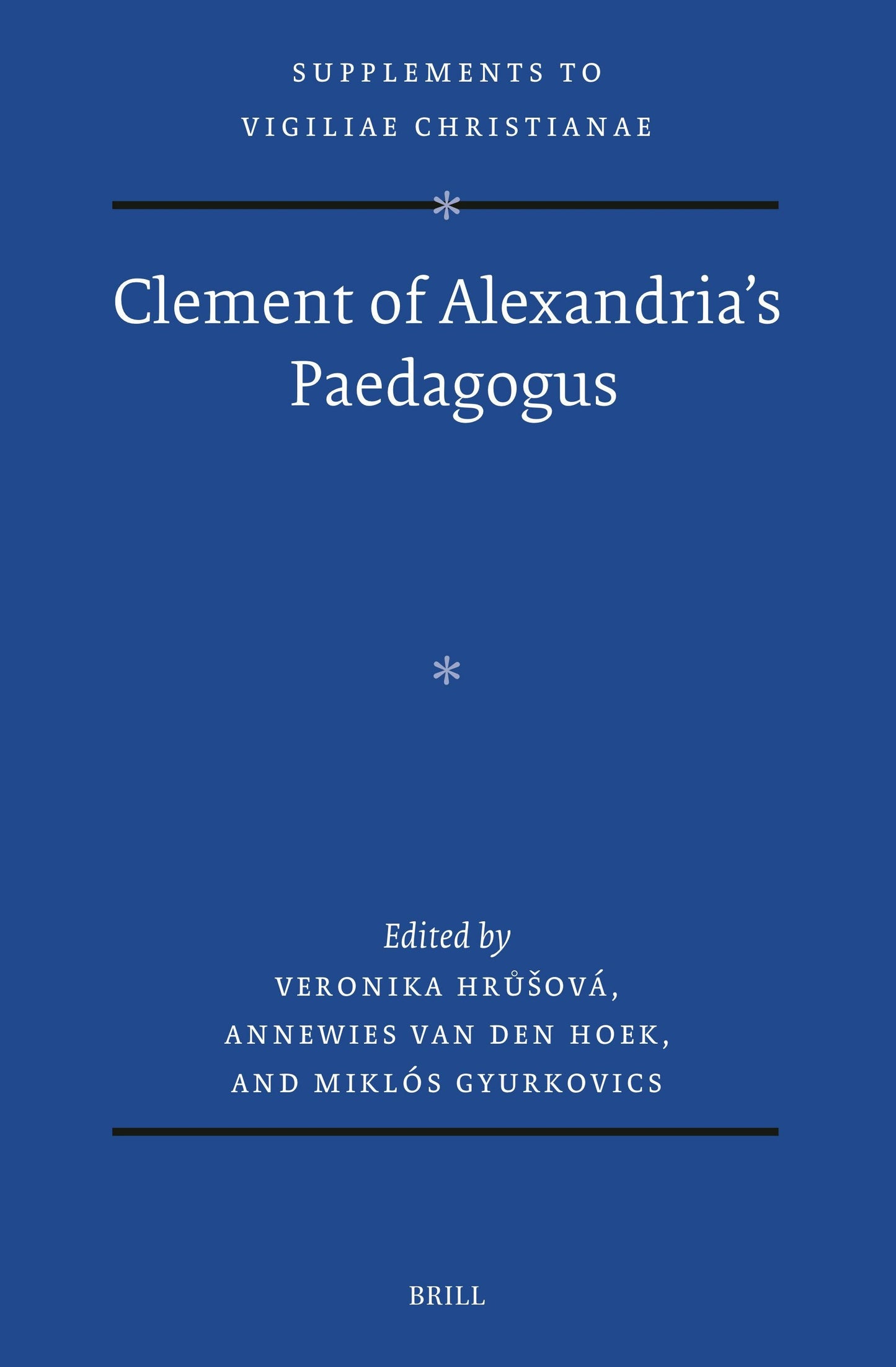 Book cover image for Clement of Alexandria's Paedagogus ISBN: 9789004721913