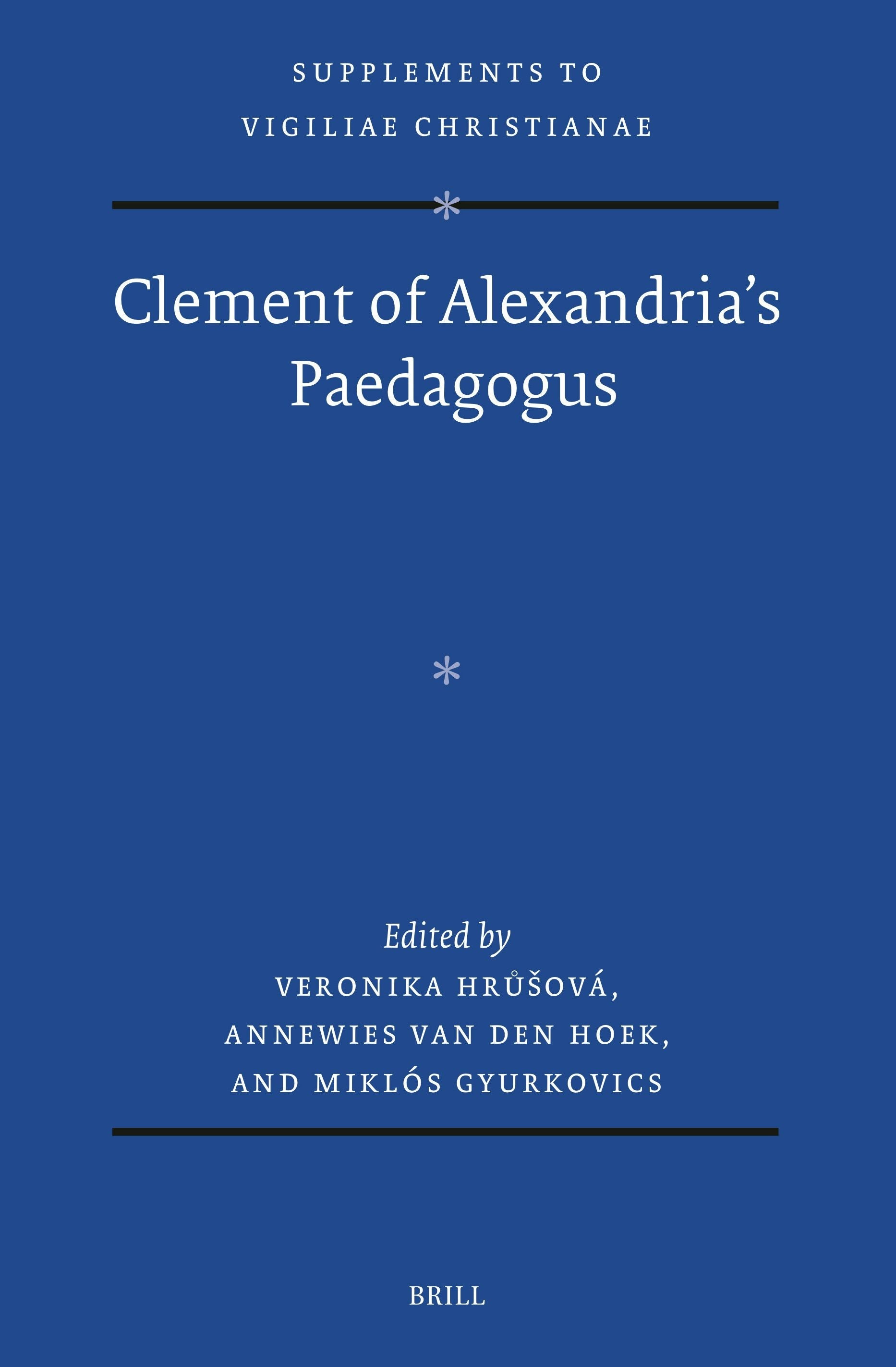 Book cover image for Clement of Alexandria's Paedagogus ISBN: 9789004721913