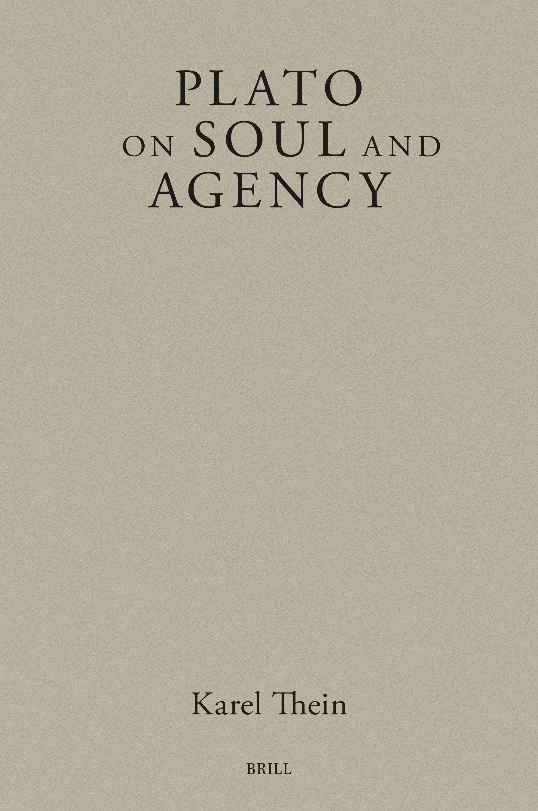 Book cover image for Plato on Soul and Agency ISBN: 9789004727052