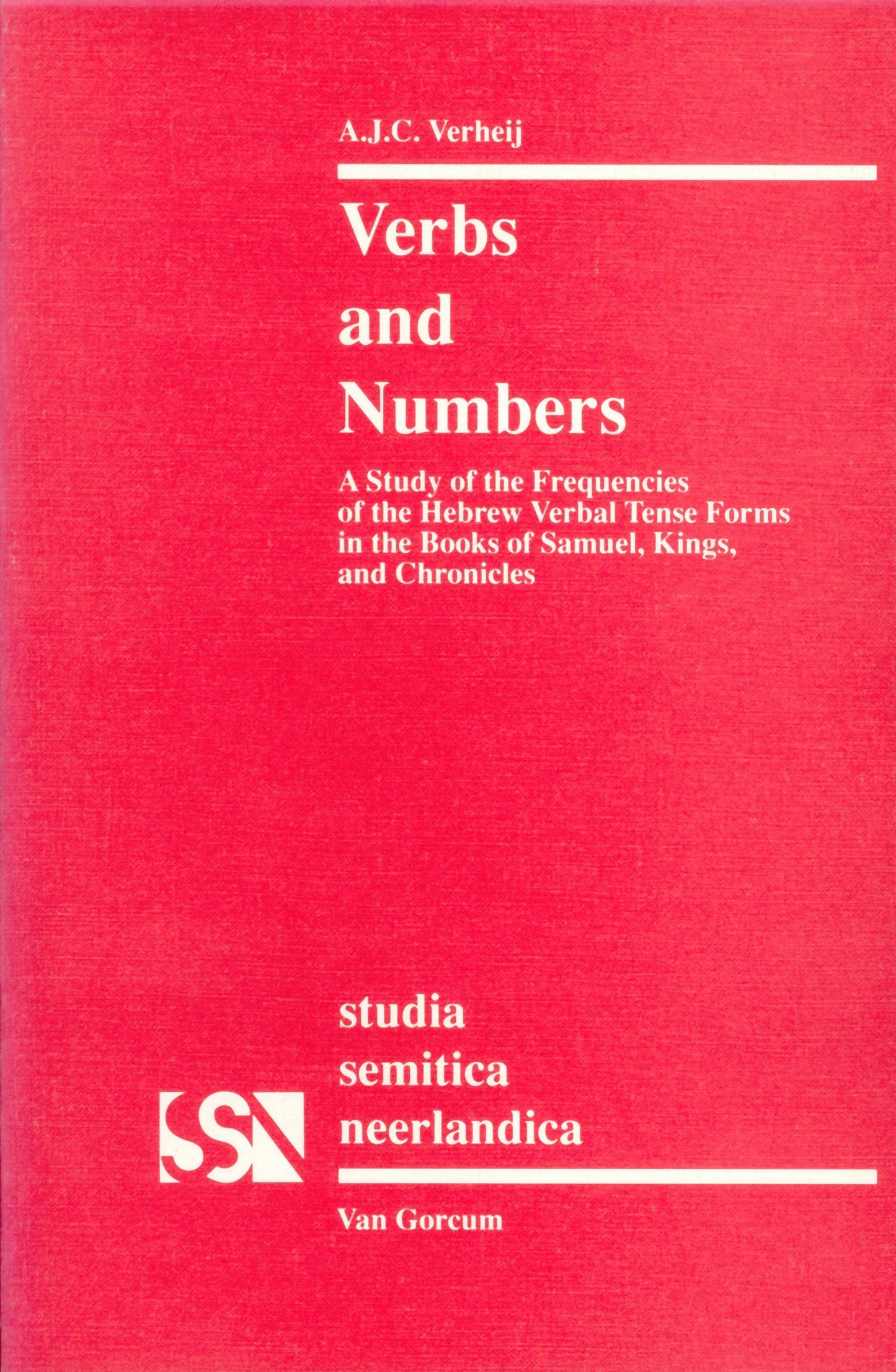 Book cover image for Verbs and Numbers ISBN: 9789023225720