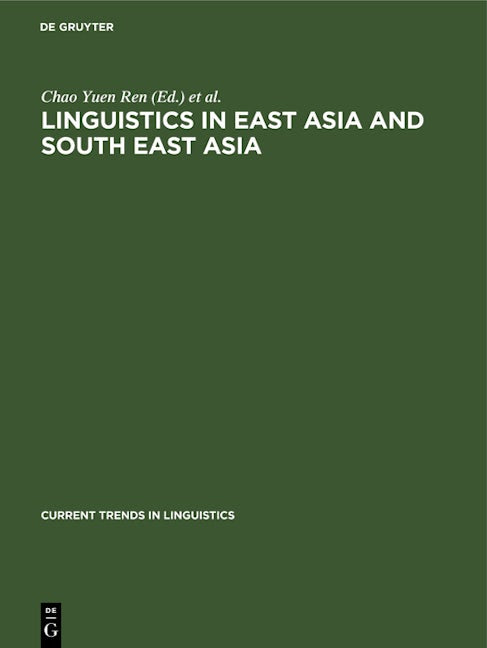 Linguistics in East Asia and South East Asia