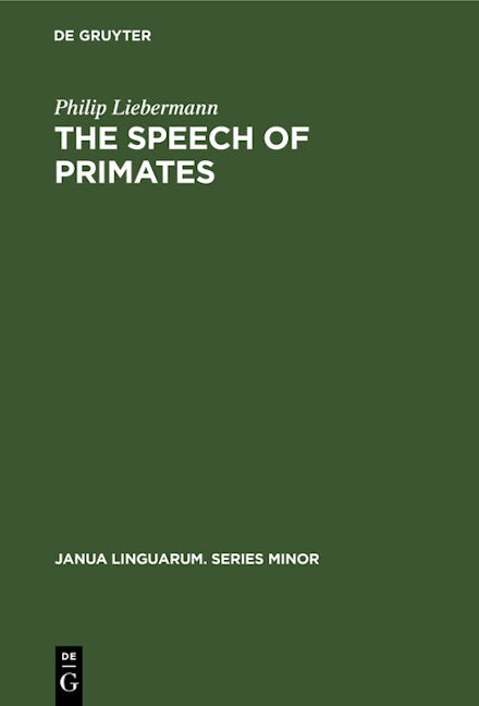 The Speech of Primates