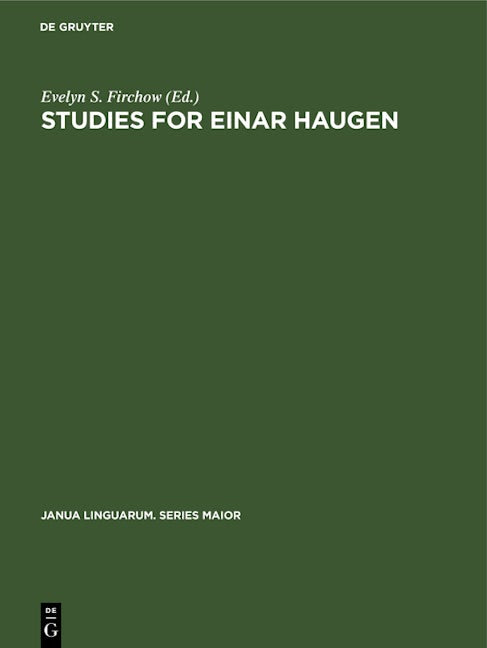 Studies for Einar Haugen