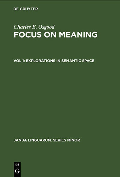 Explorations in Semantic Space