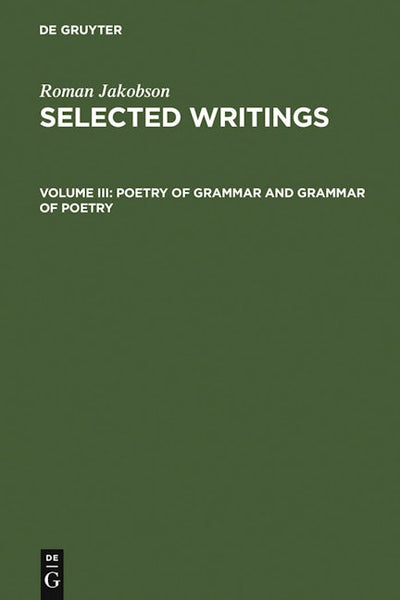 Poetry of Grammar and Grammar of Poetry