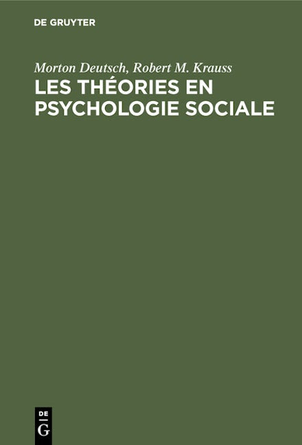 Les théories en psychologie sociale