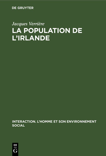 La population de l'Irlande