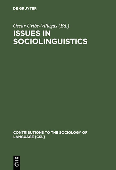 Issues in Sociolinguistics