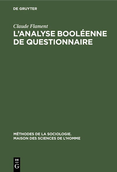 L’analyse booléenne de questionnaire