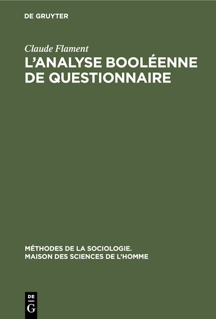 L’analyse booléenne de questionnaire