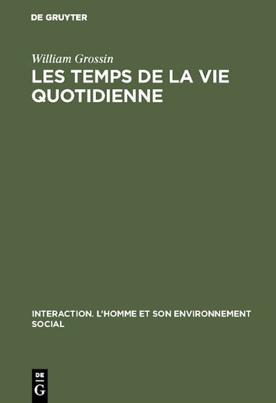Les temps de la vie quotidienne