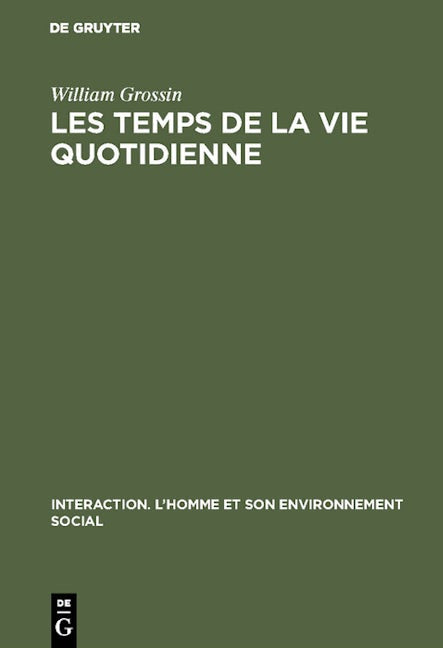 Les temps de la vie quotidienne