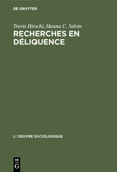 Recherches en déliquence