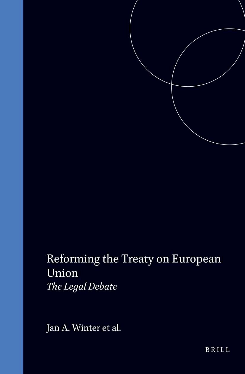 Book cover image for Reforming the Treaty on European Union ISBN: 9789041101334