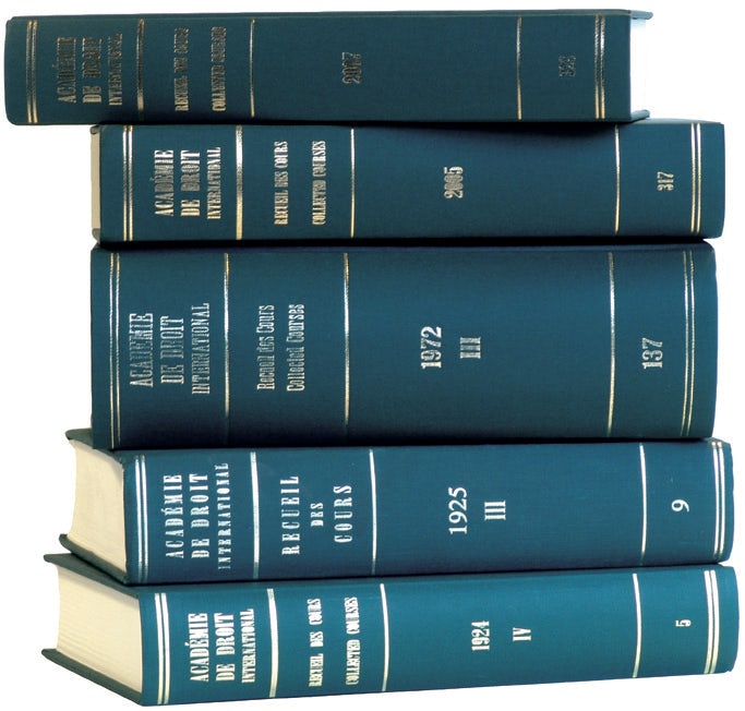 Book cover image for Recueil des cours, Collected Courses, Tome/Volume 252 (1995) ISBN: 9789041101686