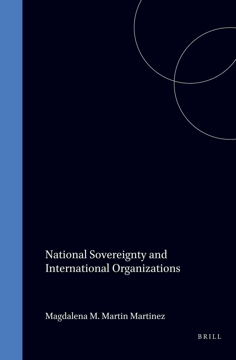 Book cover image for National Sovereignty and International Organizations ISBN: 9789041102003