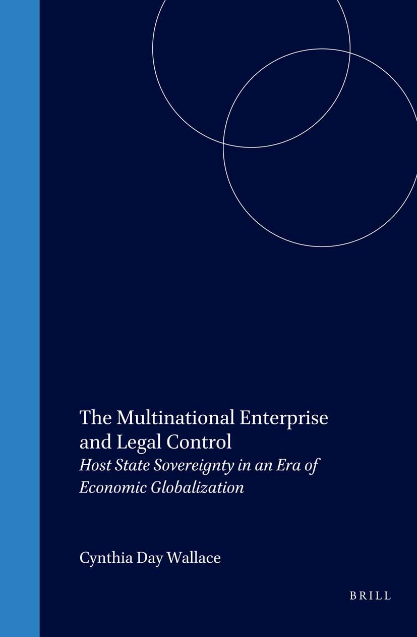 Book cover image for The Multinational Enterprise and Legal Control ISBN: 9789041117892