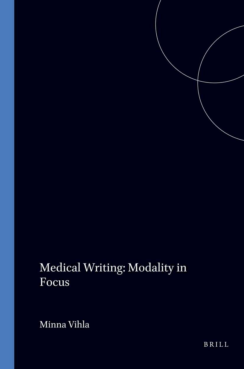 Book cover image for Medical Writing: Modality in Focus ISBN: 9789042007086