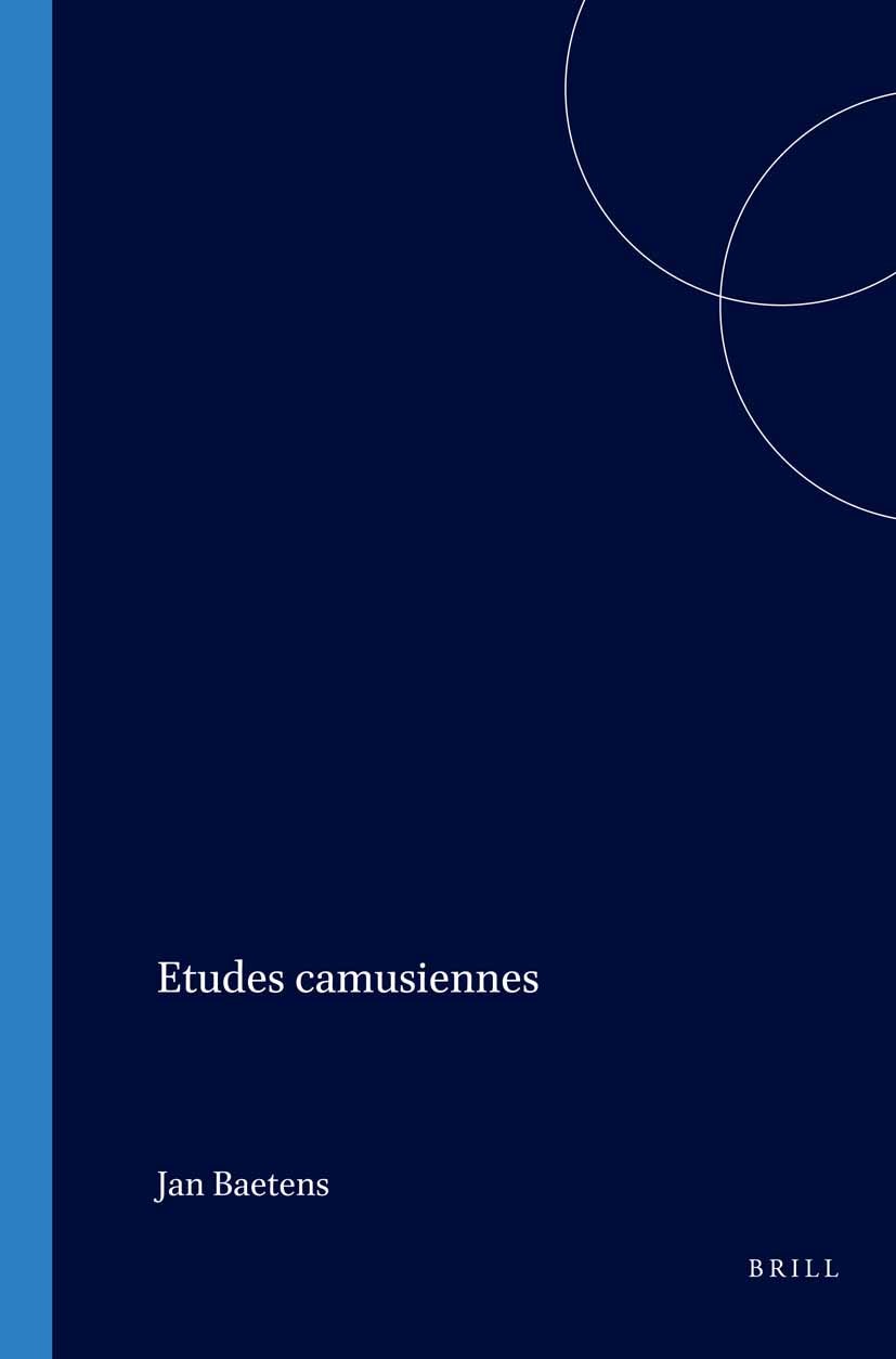 Book cover image for Etudes camusiennes ISBN: 9789042007789